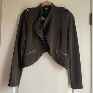 Army Green Zippered Jacket